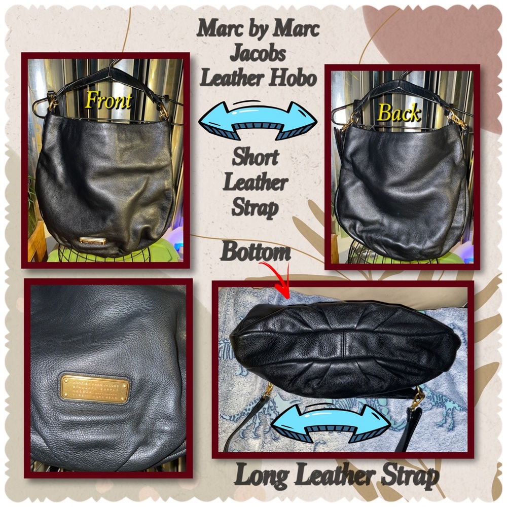 Marc by Marc Jacobs Black Leather Hobo Bag